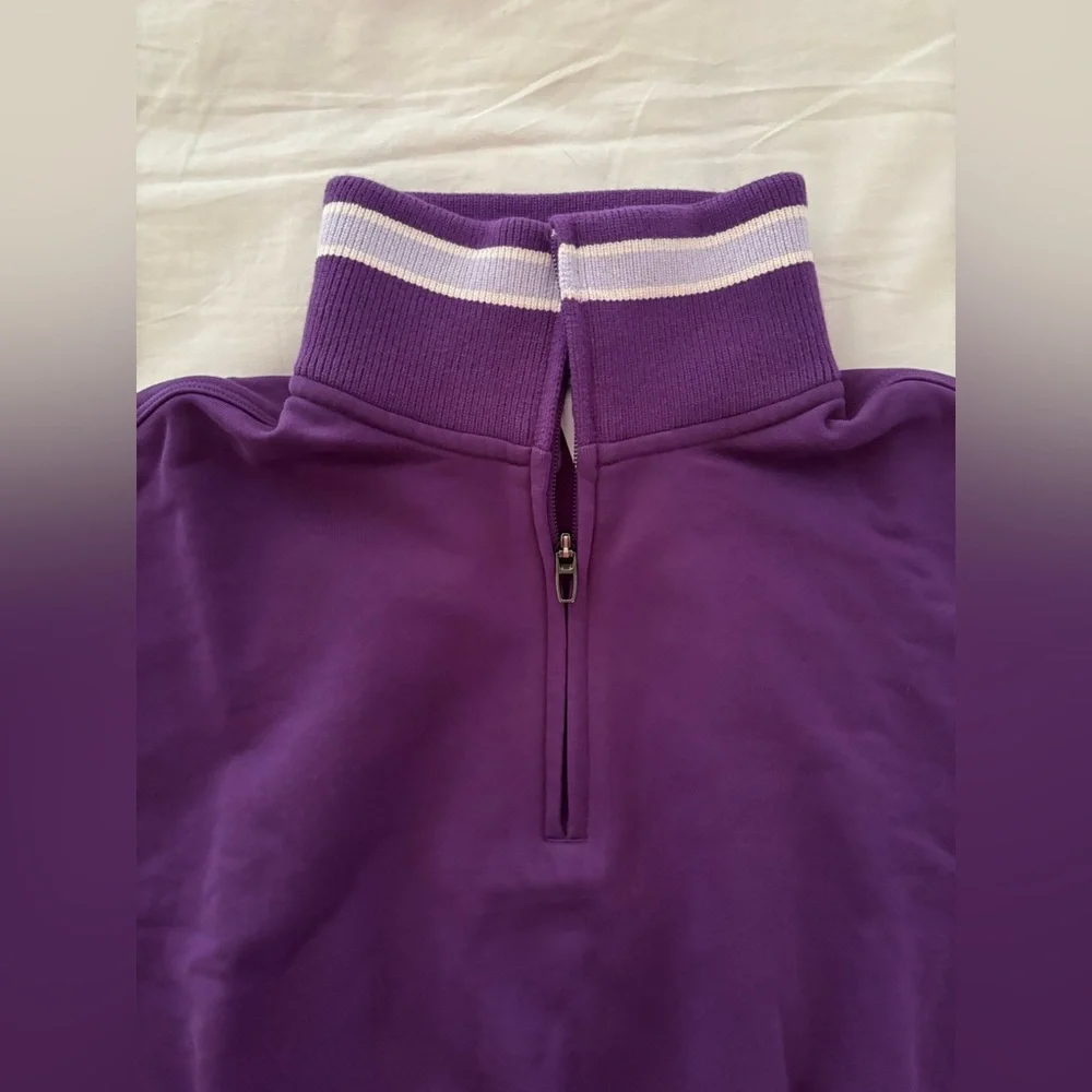 Lululemon Purple Striped Crop Top, NEW! - Picture 6 of 8